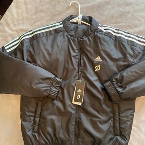 Peloton NWT Adidas Black Running Bomber Jacket Women sz Med